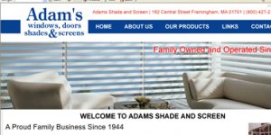 Adams Windows, Doors, Shades and Screens, Massachusetts.