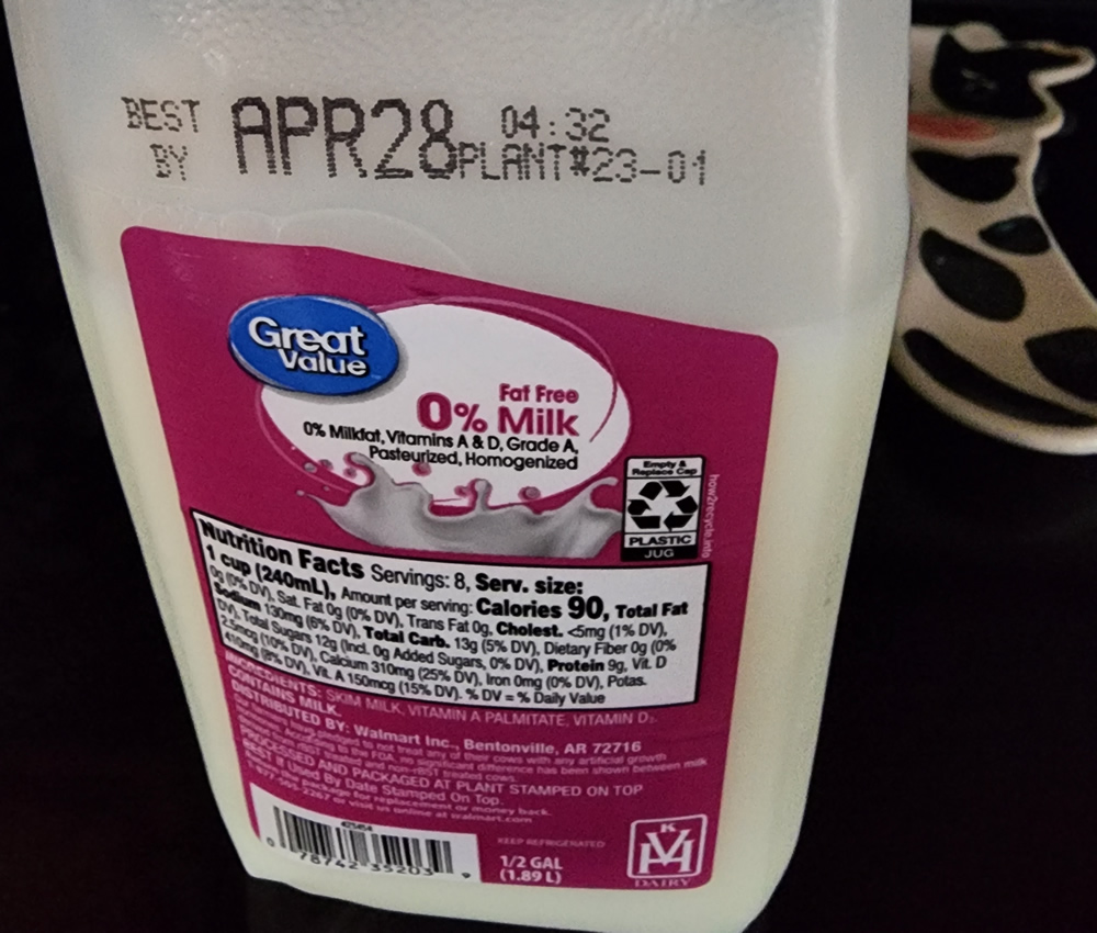 What are milk codes